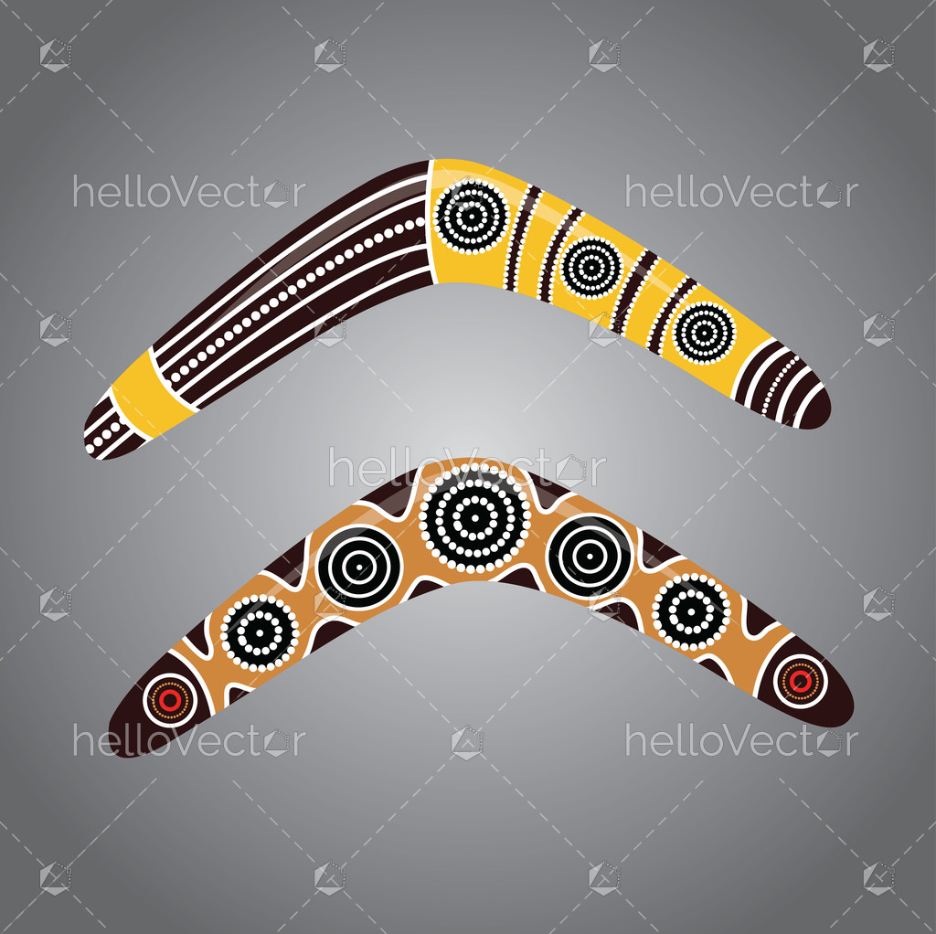 1024x1022 Australian Boomerang Vector