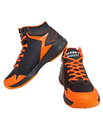 425x541 Vector X Boost Basketball Shoes, (Blackorange) Amazon.in Sports