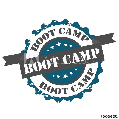 500x500 Boot Camp Text Stamp.sign.seal.logo