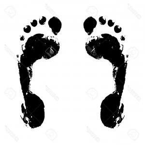 300x300 Footprints Human Shoes Silhouette Vector Set Traces Of Boot Gm