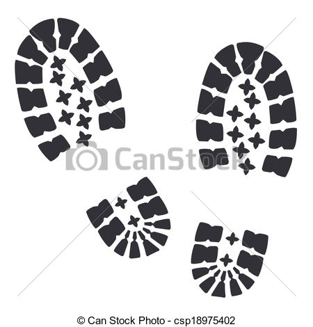 450x470 Military Clipart Boot Print