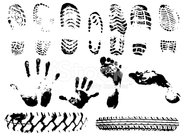 597x440 Vector Boot Print And Grunge Dirt Tracks Stock Vector
