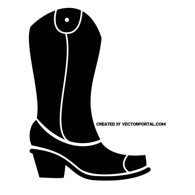 660x660 Cowboy Boot Clip Art