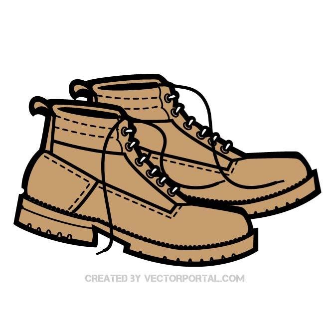660x660 Free Pair Of Boots Vector Image.eps Psd Files, Vectors Amp Graphics
