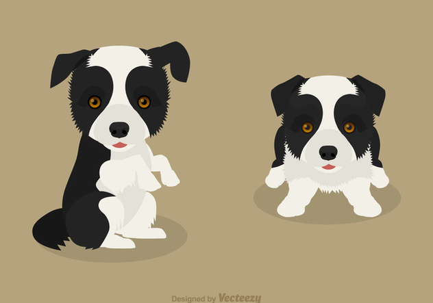 632x443 Free Vector Border Collie Puppies Free Vector Download 420247