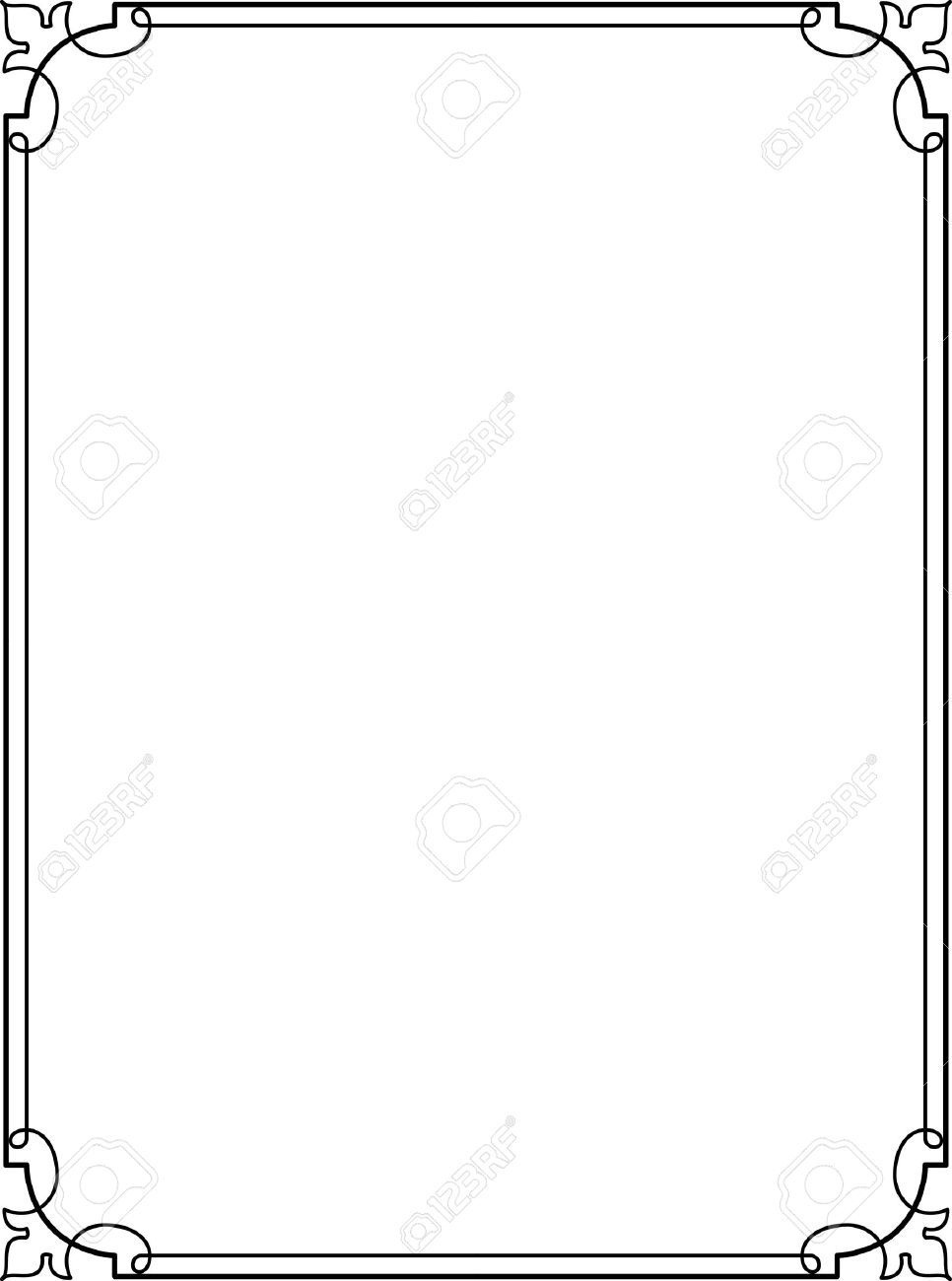 966x1300 Simple Lines, Border Frame, Vector Design In 2018 Designing