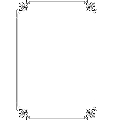 380x400 Classy Border Vector