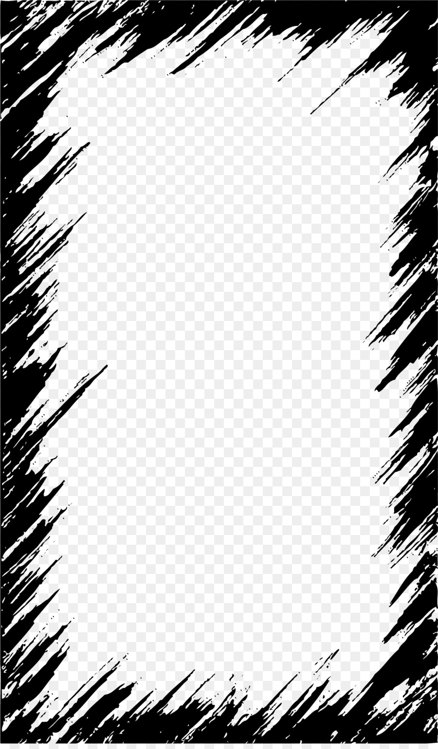 900x1540 Download Clip Art Black Graffiti Border Vector