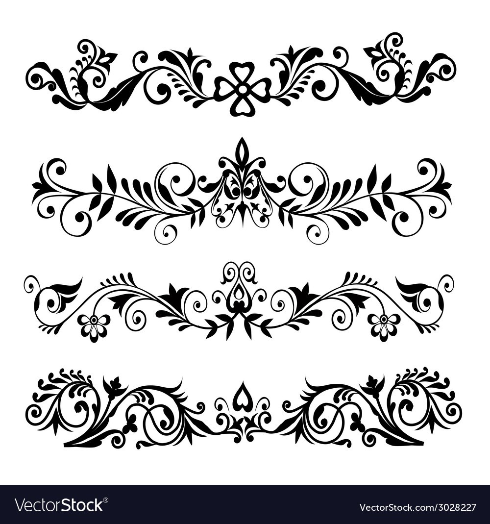 1000x1069 Swirl Border Vector 3028227