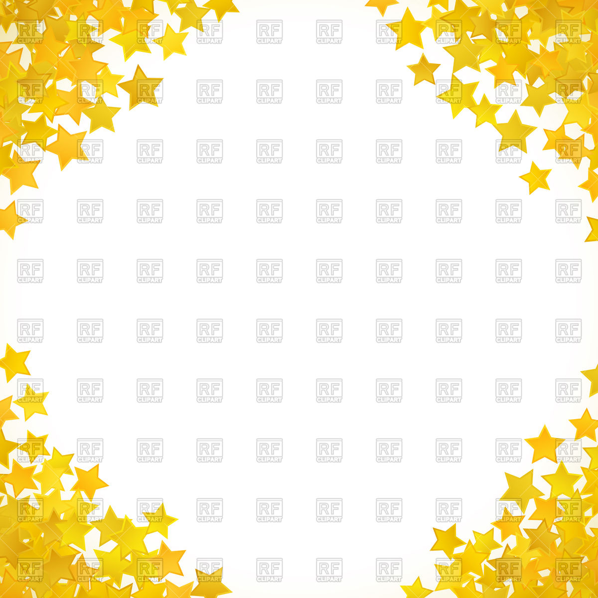 1200x1200 Abstract Yellow Star Border Vector Image Vector Artwork Of