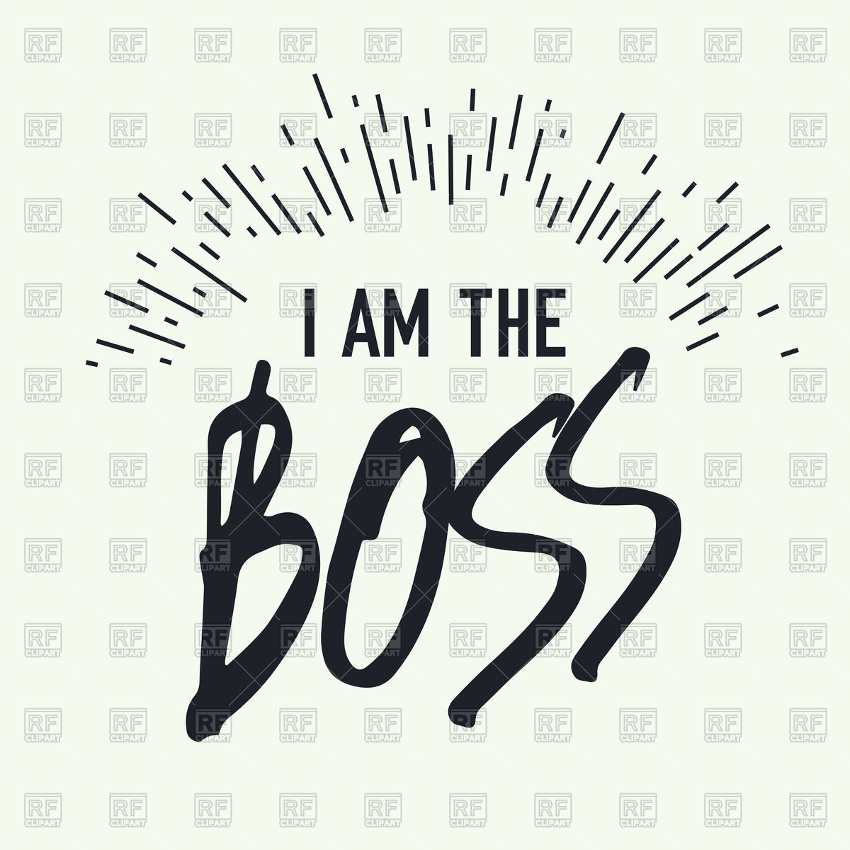 1200x1200 Inscription I Am The Boss Vector Image Vector Artwork Of Design