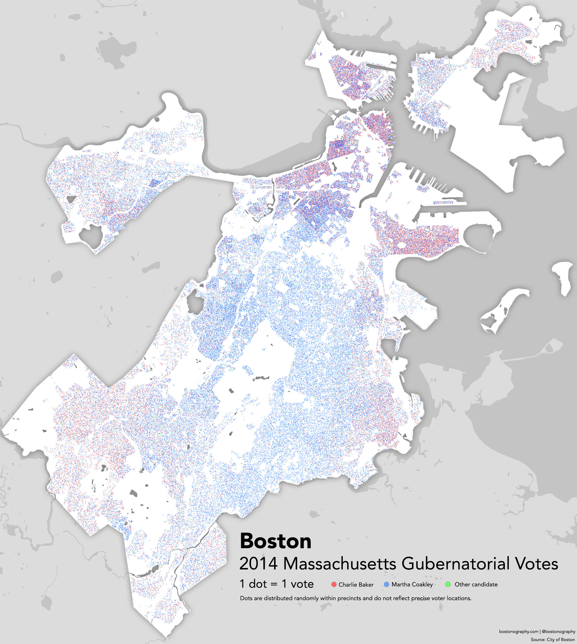 2000x2229 Every Vote For Governor In Boston Bostonography