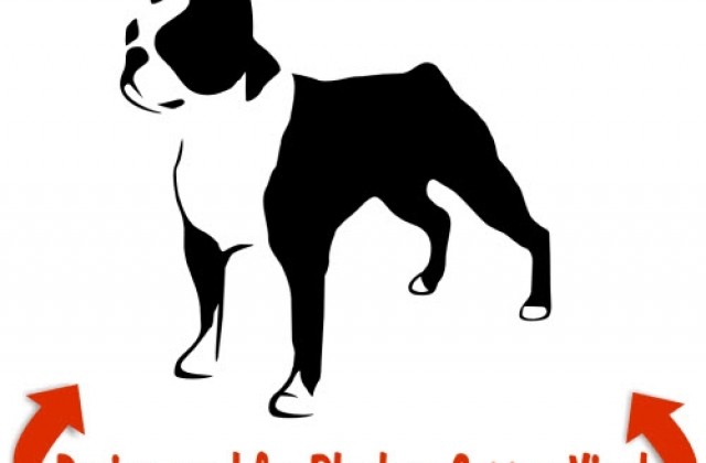 640x420 Boston Terrier Clipart Vector
