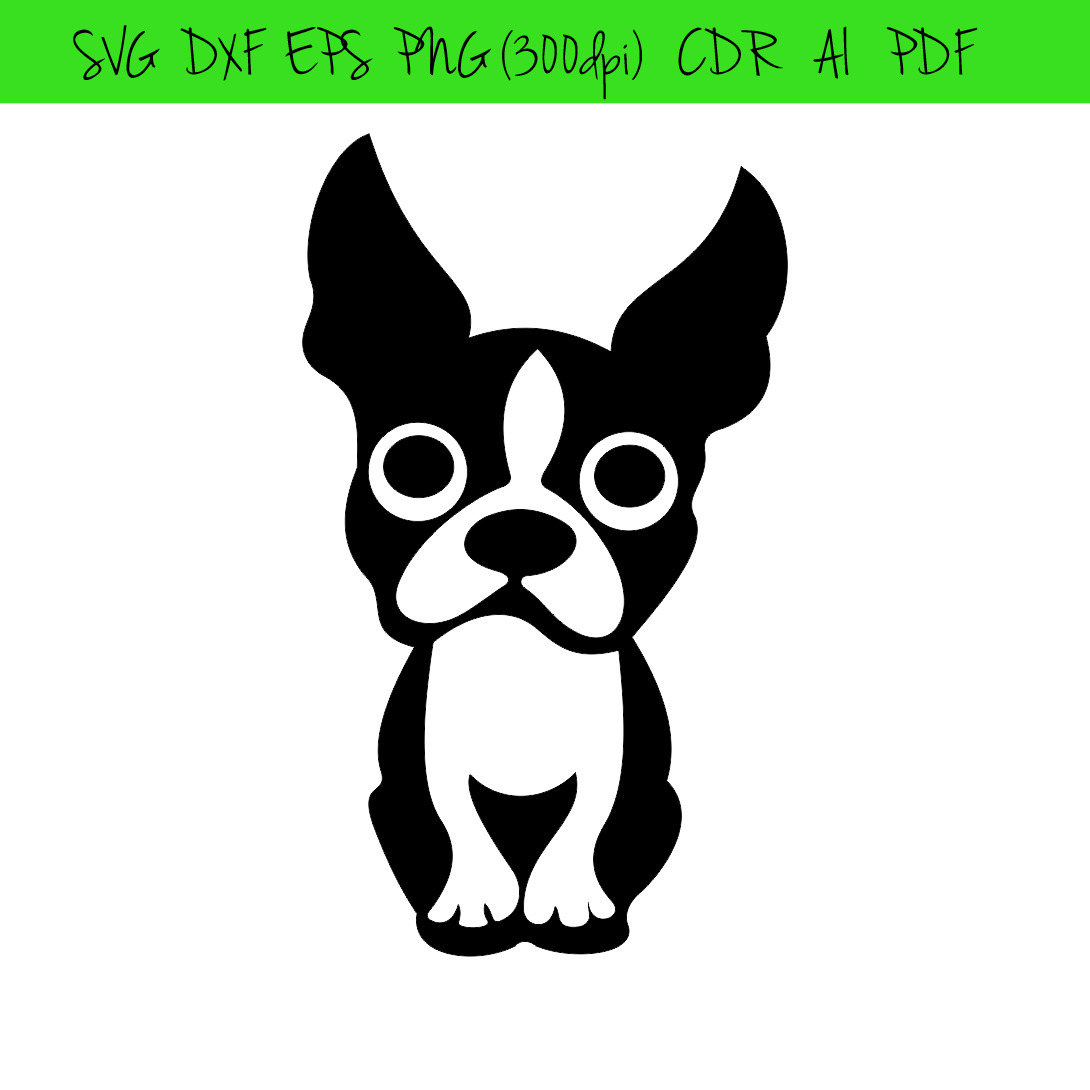 1090x1090 Boston Terrier Christmas Clipart Free Clipart