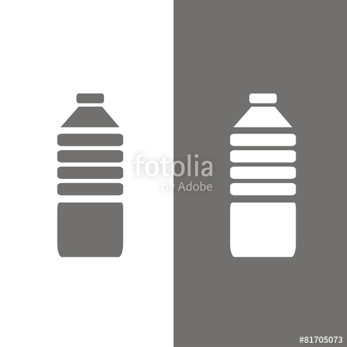 500x500 Icono Botella De Agua Bn Stock Image And Royalty Free Vector
