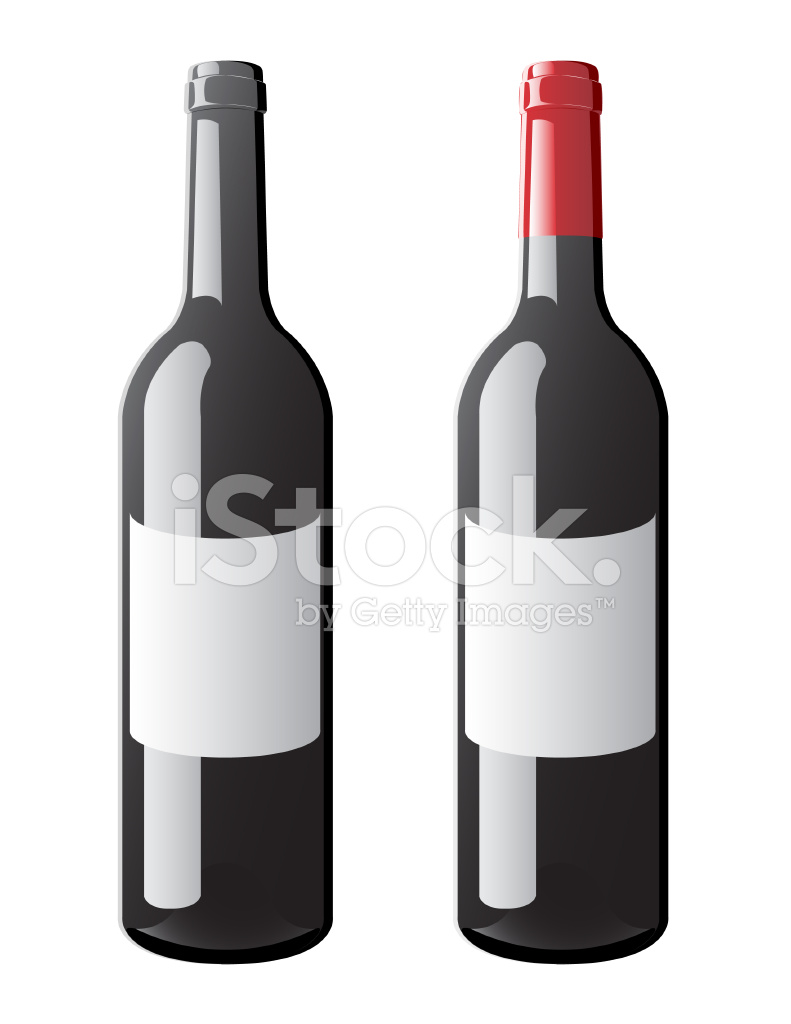 791x1024 Vector De La Botella De Vino Stock Vector