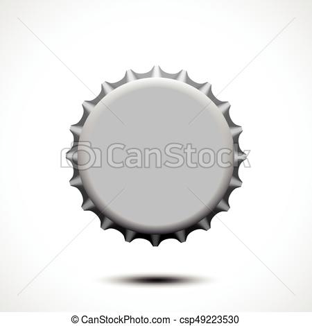 450x470 Bottle Cap. Vector Illustration.