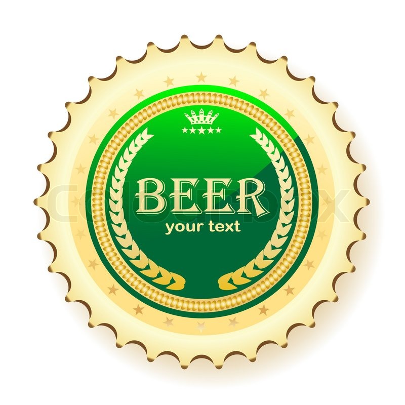800x800 Illustration Of Bottle Cap From Beer, On A White Background
