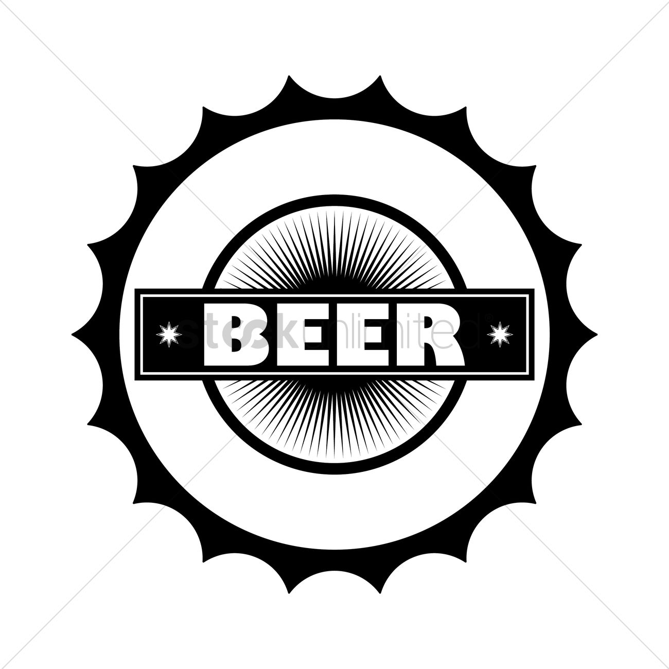 1300x1300 Beer Bottle Cap Vector Image