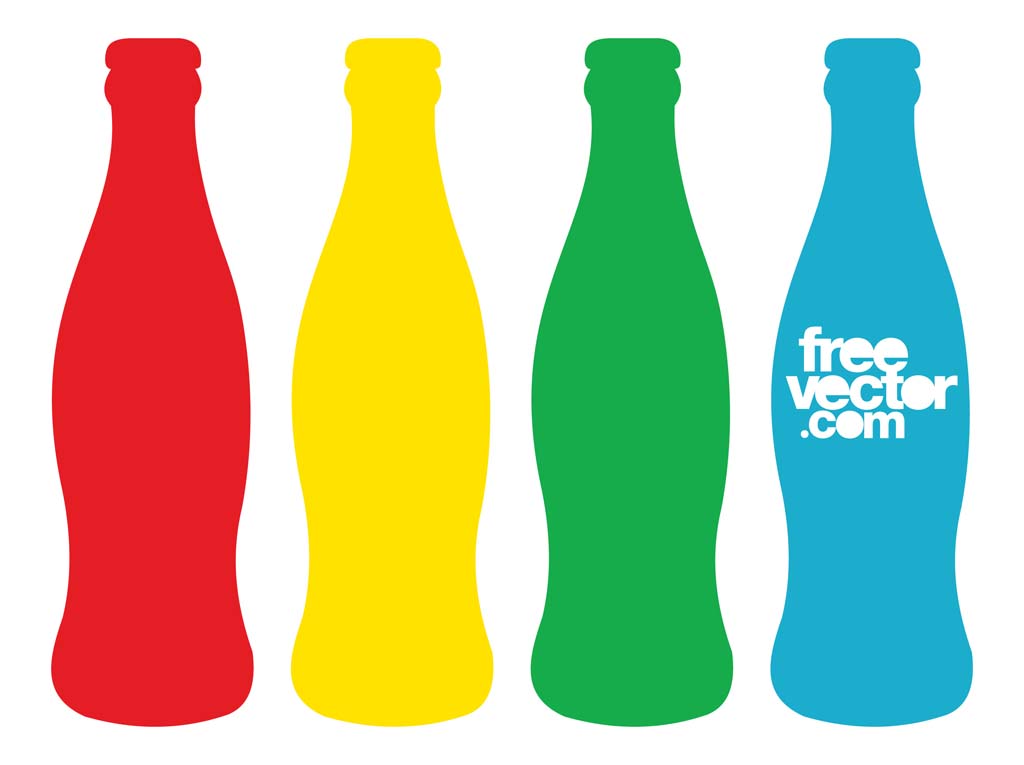 1024x765 Colorful Beverage Contour Bottles Vector Art Amp Graphics