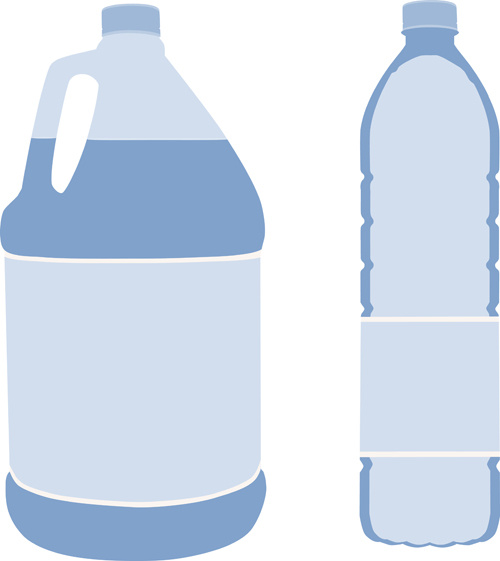 500x561 Vector Water Bottle Template Free Vector In Encapsulated