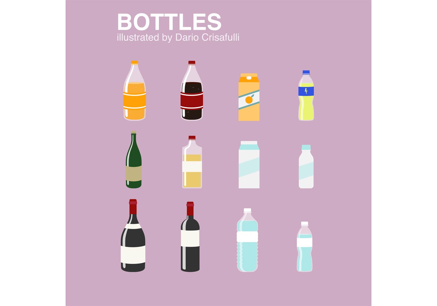 1400x980 Water Bottle Free Vector Art