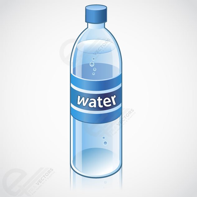 633x633 Free Water Bottle Vector Object Free Download Psd Files, Vectors