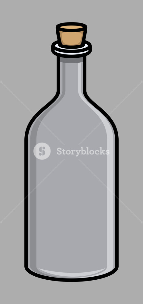 470x1000 Old Cork Wine Bottle