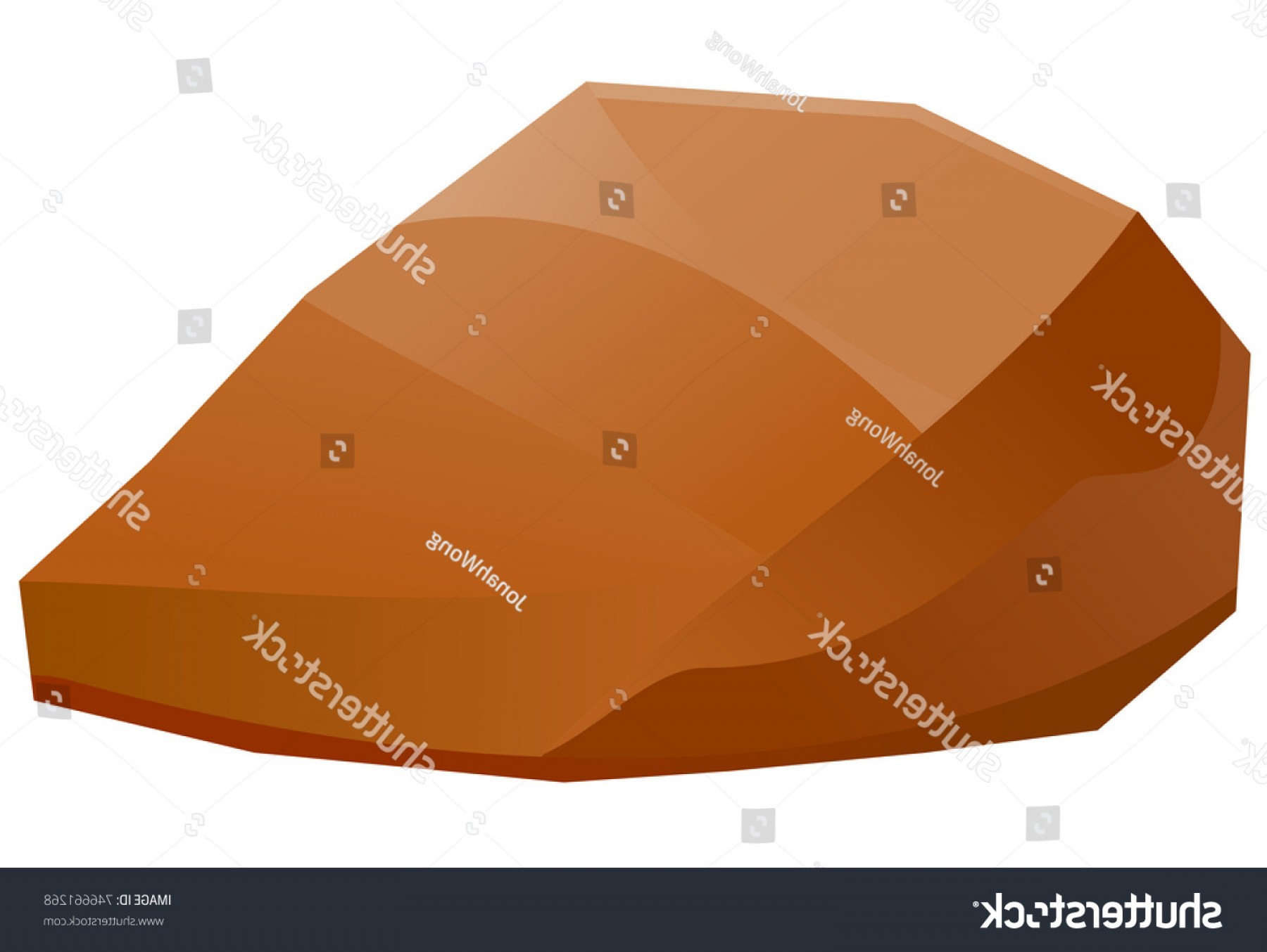 1800x1354 Brown Rock Boulder Vector Icon Geekchicpro