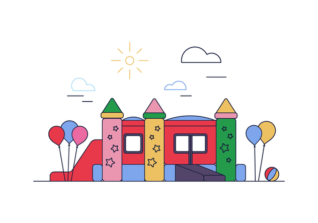 632x443 Free Bounce House Vector Free Vector Download 394905 Cannypic