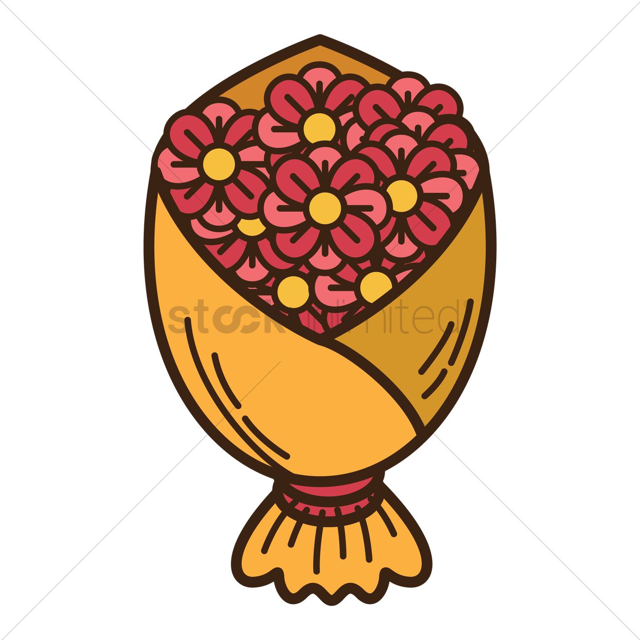 1300x1300 Flower Bouquet Vector Image
