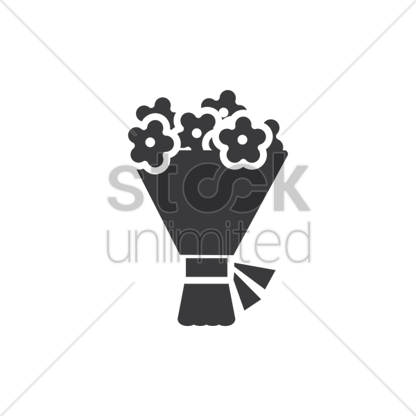 600x600 Flower Bouquet Vector Image