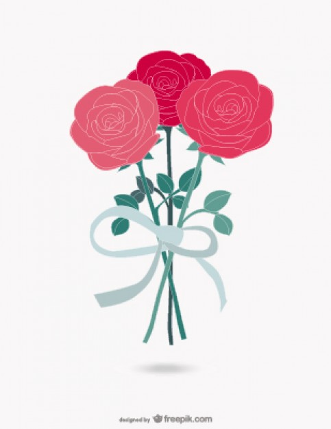 483x626 Roses Bouquet Vector Stock Images