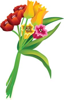 225x350 Bouquet Of Flower 19 Free Vector 4vector