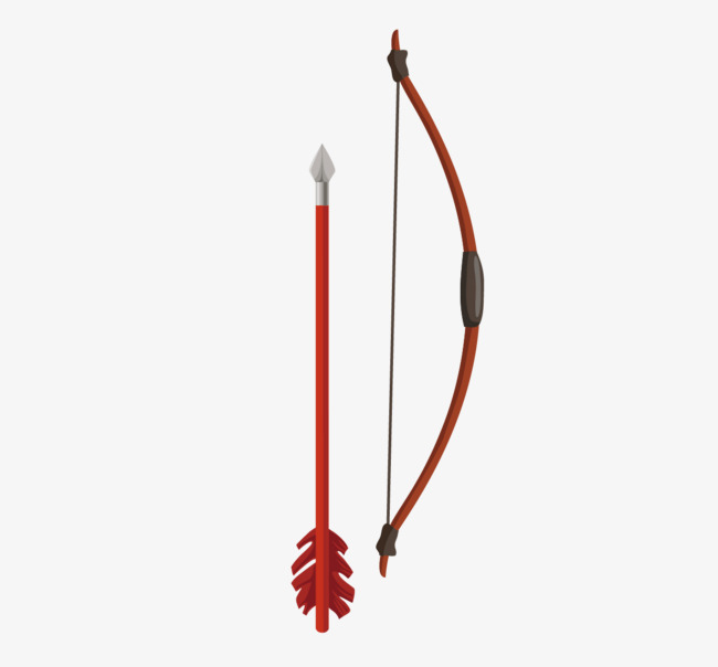 650x604 Hand Drawn Bow And Arrow Vector Material, Bow Clipart, Hand