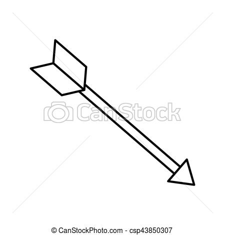 450x470 Isolated Bow Arrow Icon Vector Illustration Graphic Design Vector