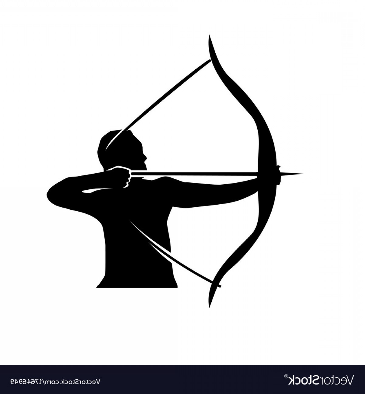 1200x1296 Man With Bow And Arrow Vector Shopatcloth