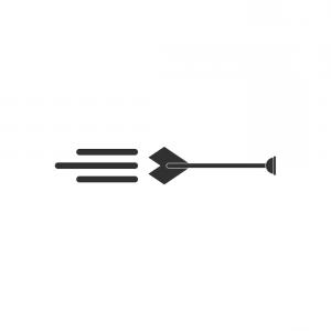 300x300 Black Icon On White Background Bow Arrow Vector Arenawp