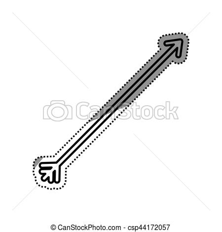 450x470 Isolated Bow Arrow Icon Vector Illustration Graphic Design Clipart