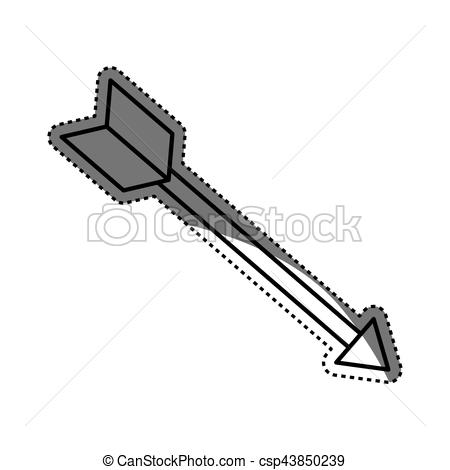 450x470 Isolated Bow Arrow Icon Vector Illustration Graphic Design.