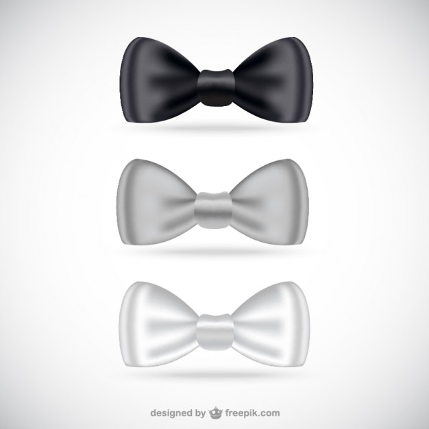 626x626 Variety Of Silky Bow Ties Vector Free Download