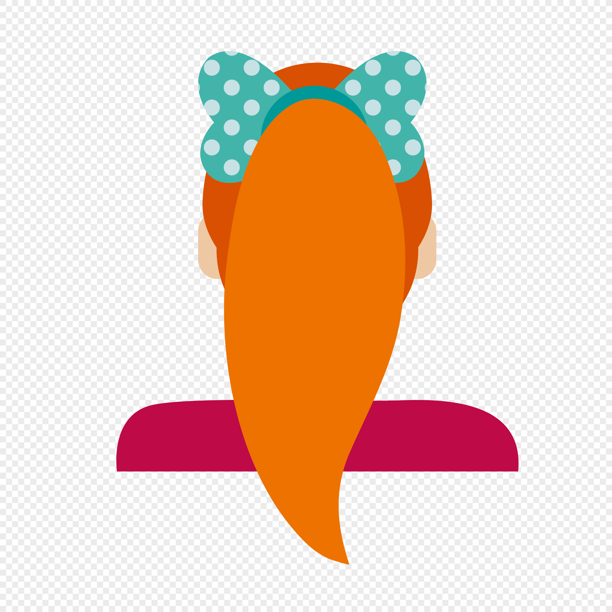 2020x2020 Yellow Hair Green Bow Tie Vector Png Image Picture Free Download