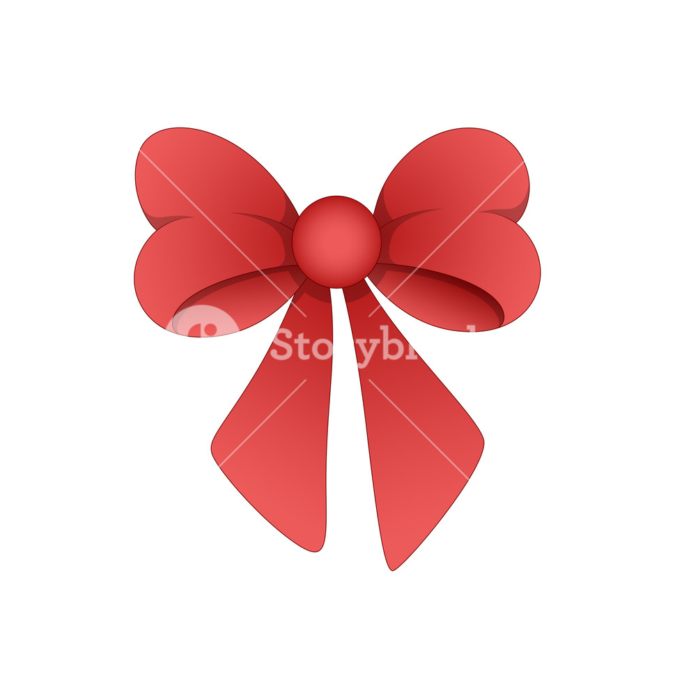 969x1000 Ribbon Bow Vector Royalty Free Stock Image