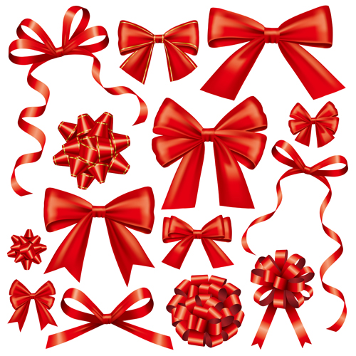 500x500 Vectors Free Download Shiny Ribbon With Bow Vector Set 05