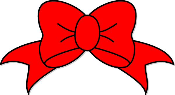 600x326 Red Bow Clip Art