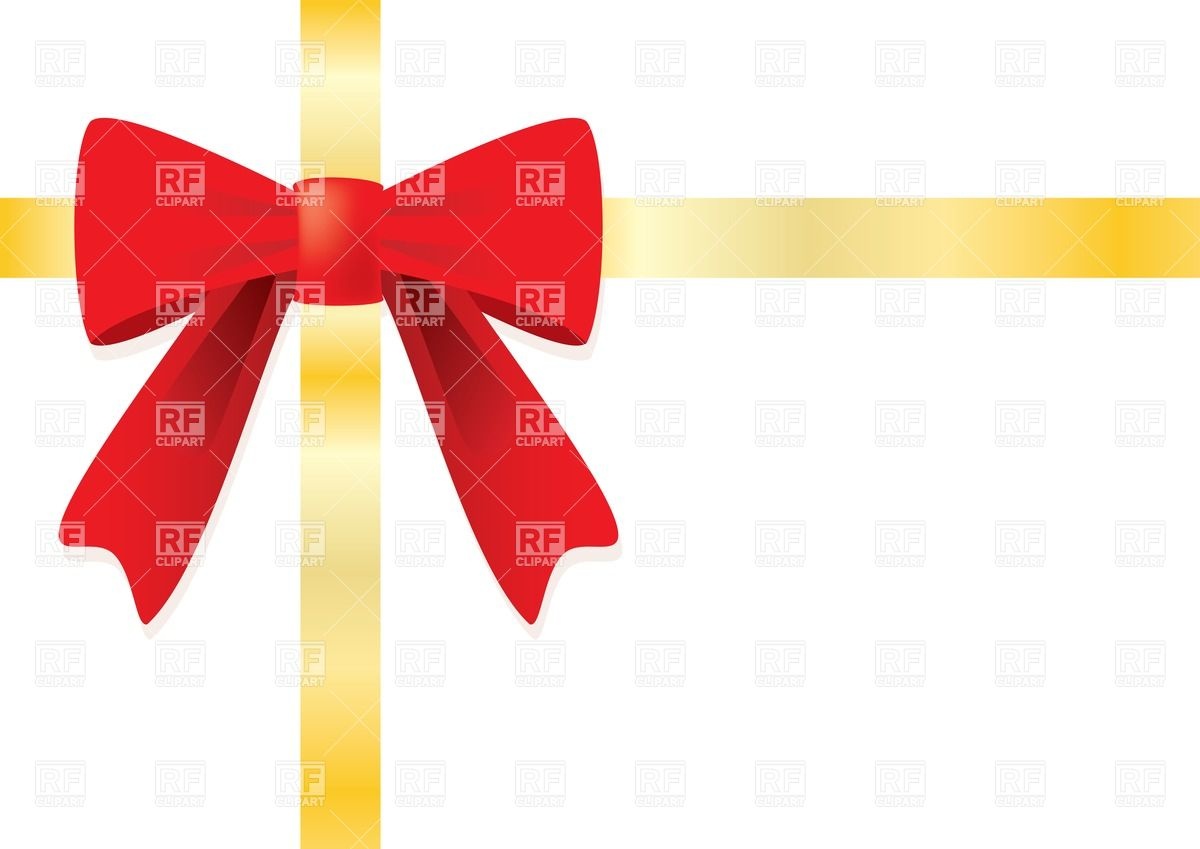 1200x849 Ribbon And Red Gift Bow Vector Image Vector Artwork Of Design