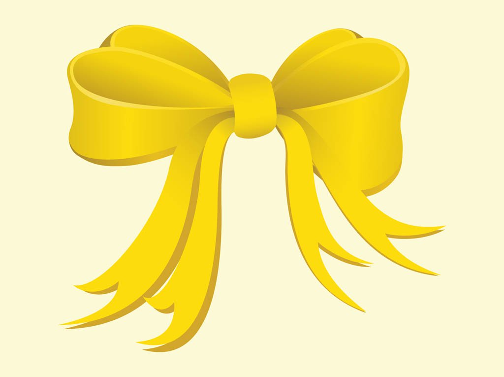 1024x765 Yellow Bow Vector Art Amp Graphics