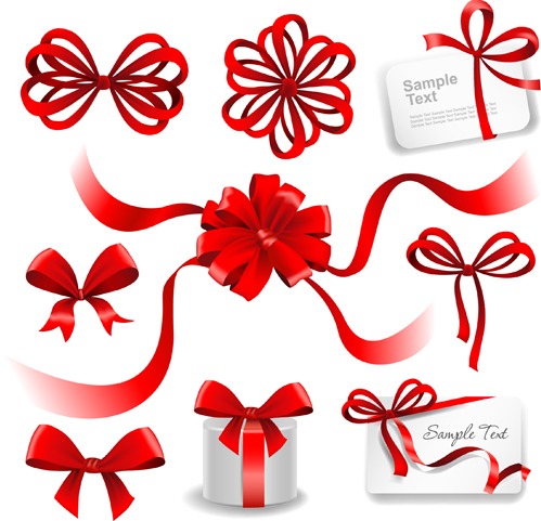 499x481 Gift Card With Red Bow Vector Free Vectors Ui Download