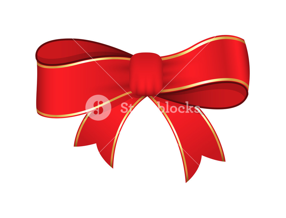 1000x761 Red Ribbon Bow Vector Design Royalty Free Stock Image