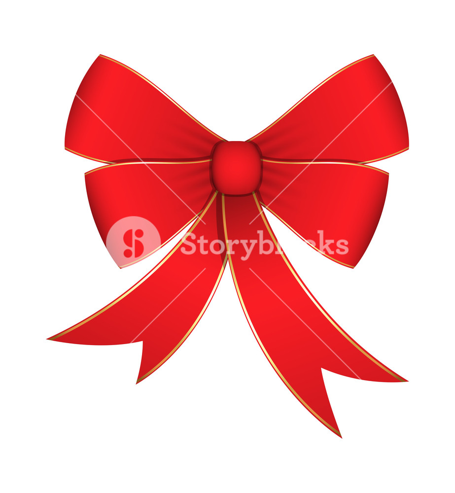 923x1000 Ribbon Bow Vector Element Royalty Free Stock Image